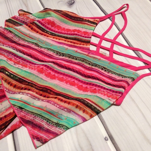 Speechless • Striped Spaghetti Strap Maxi Dress - Picture 3 of 4